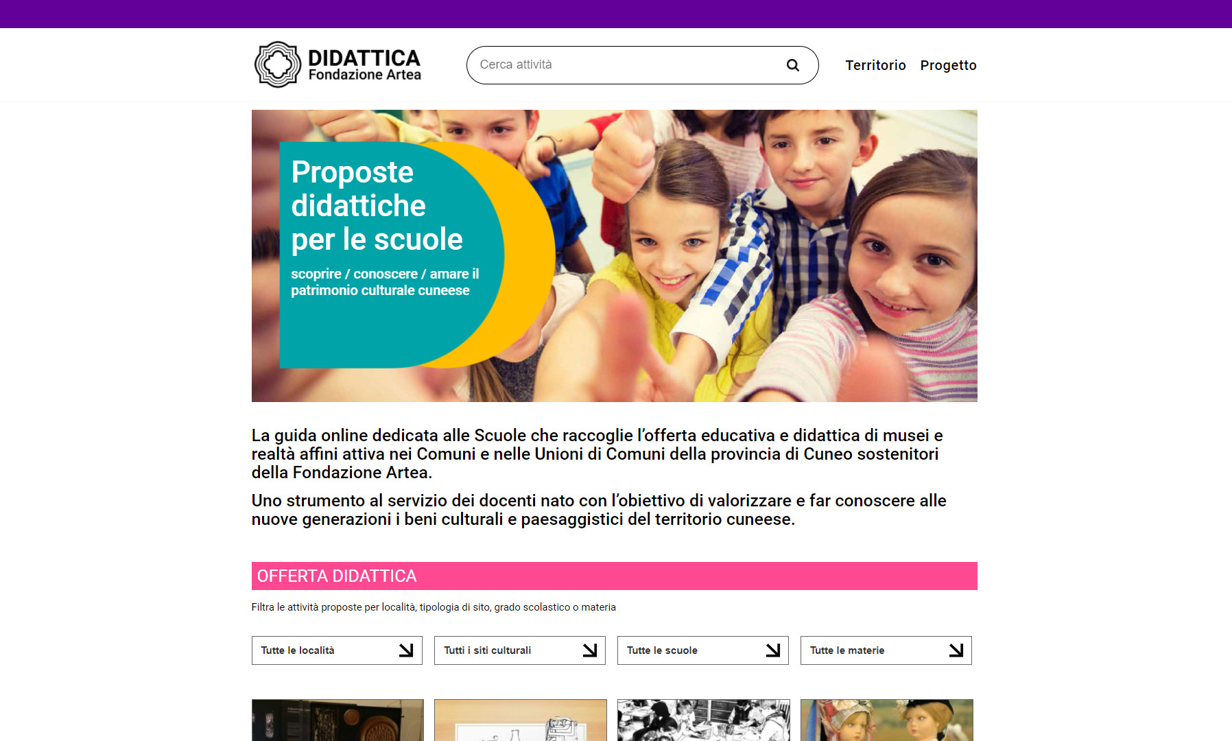 didattica fondazione artea